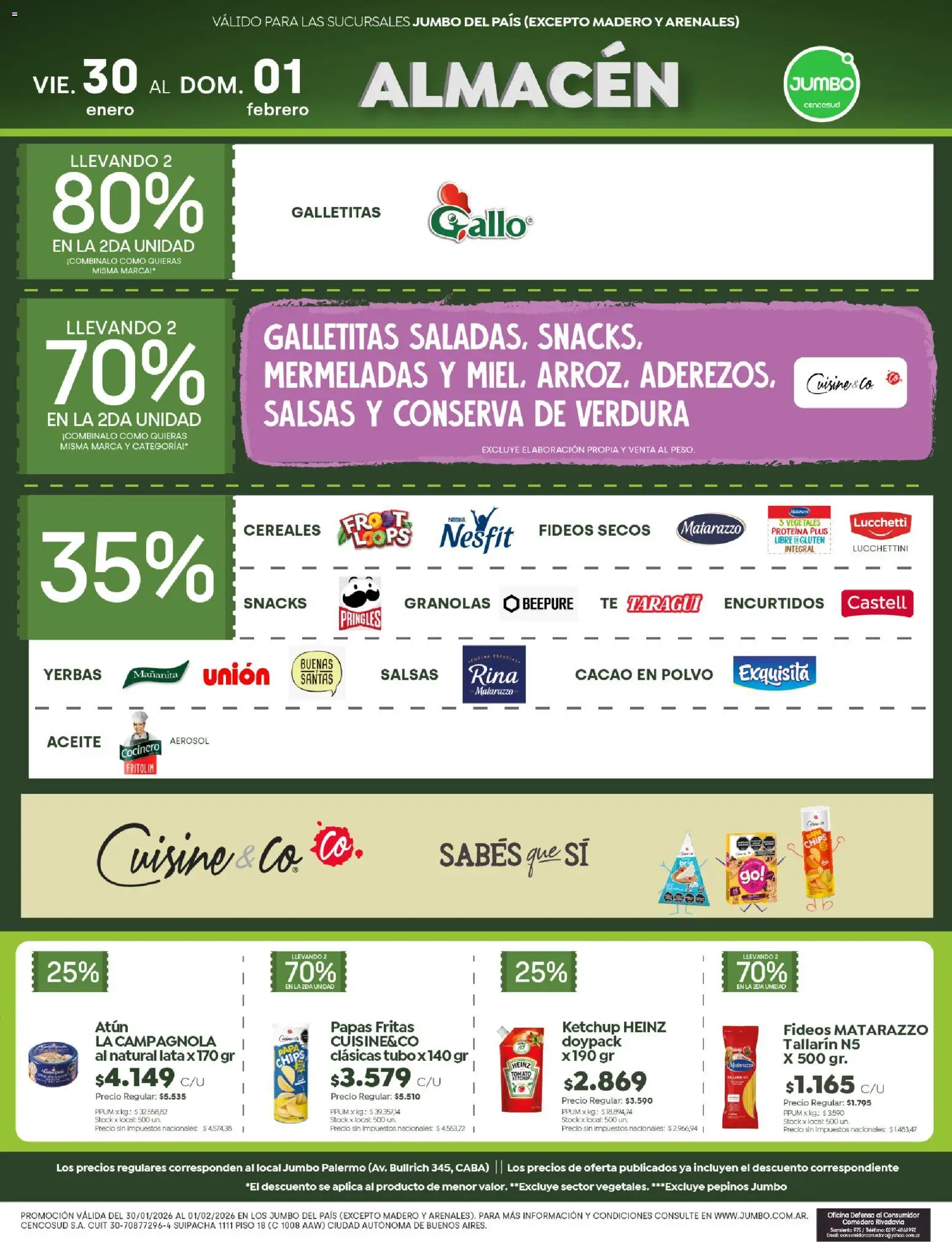 Jumbo - Ofertas | Comodoro │ válido desde el 30.01.2026 | Página: 2 | Productos: Teléfono, Galletitas, Atún, Cacao