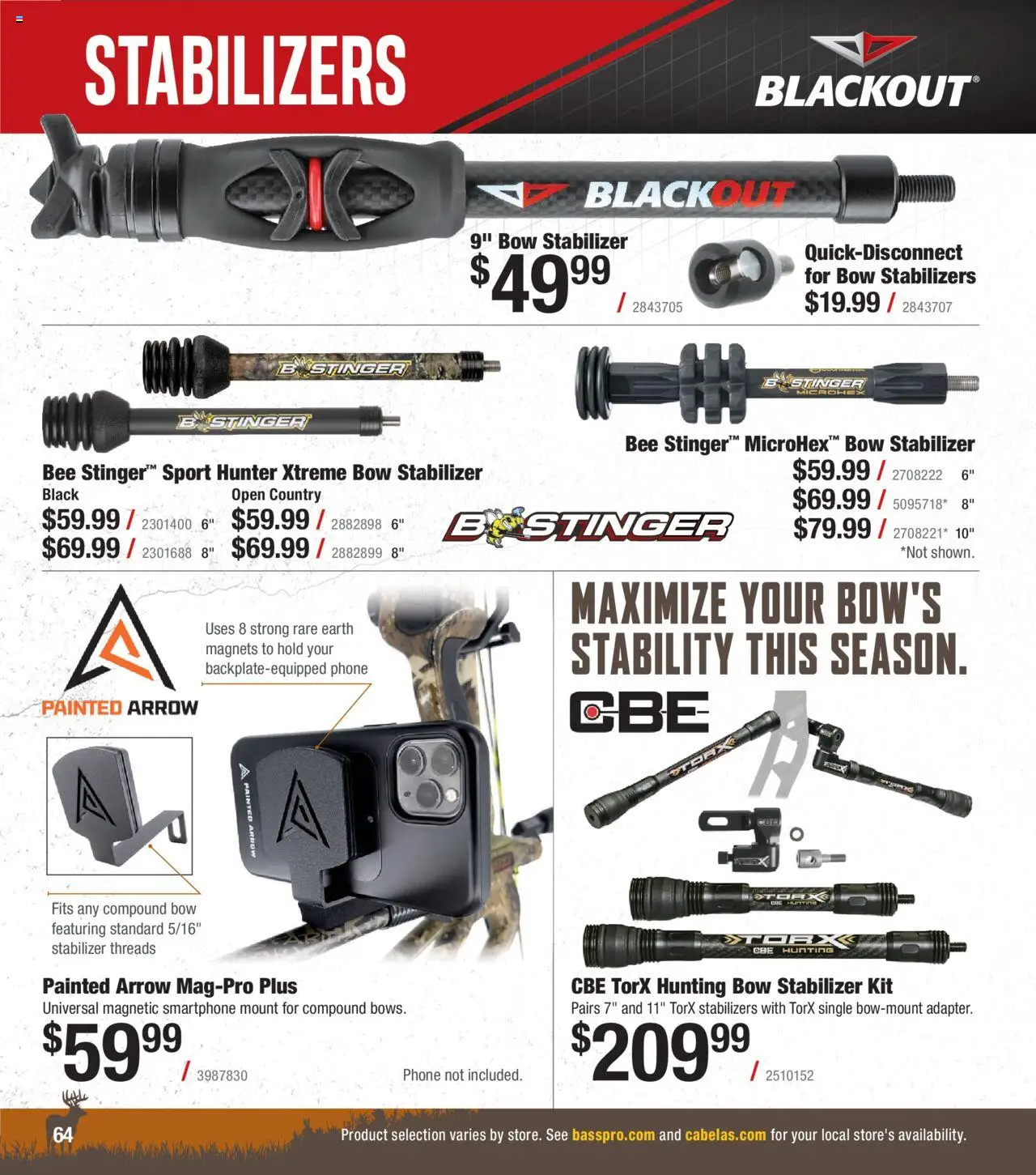 Cabela's Archery 25 - valid from 15.07.2025 | Page: 64 | Products: Bow, Arrow, Phone, Smartphone