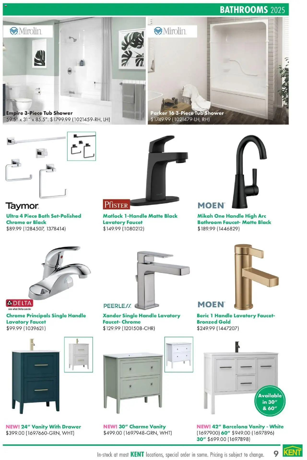 Kent flyer valid from 04.09.2025 | Page: 9 | Products: Bath, Shower