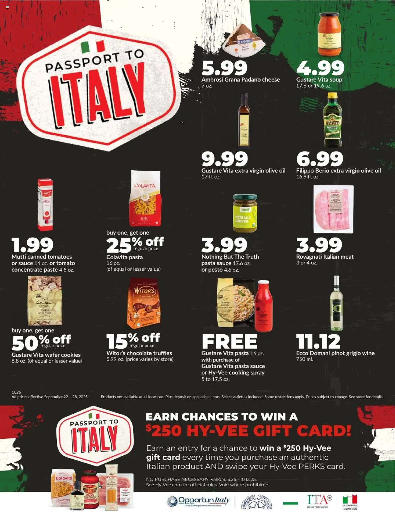 HyVee Weekly Ad - valid from 22.09.2025 | Page: 23 | Products: Cheese, Chocolate, Wine, Cookies