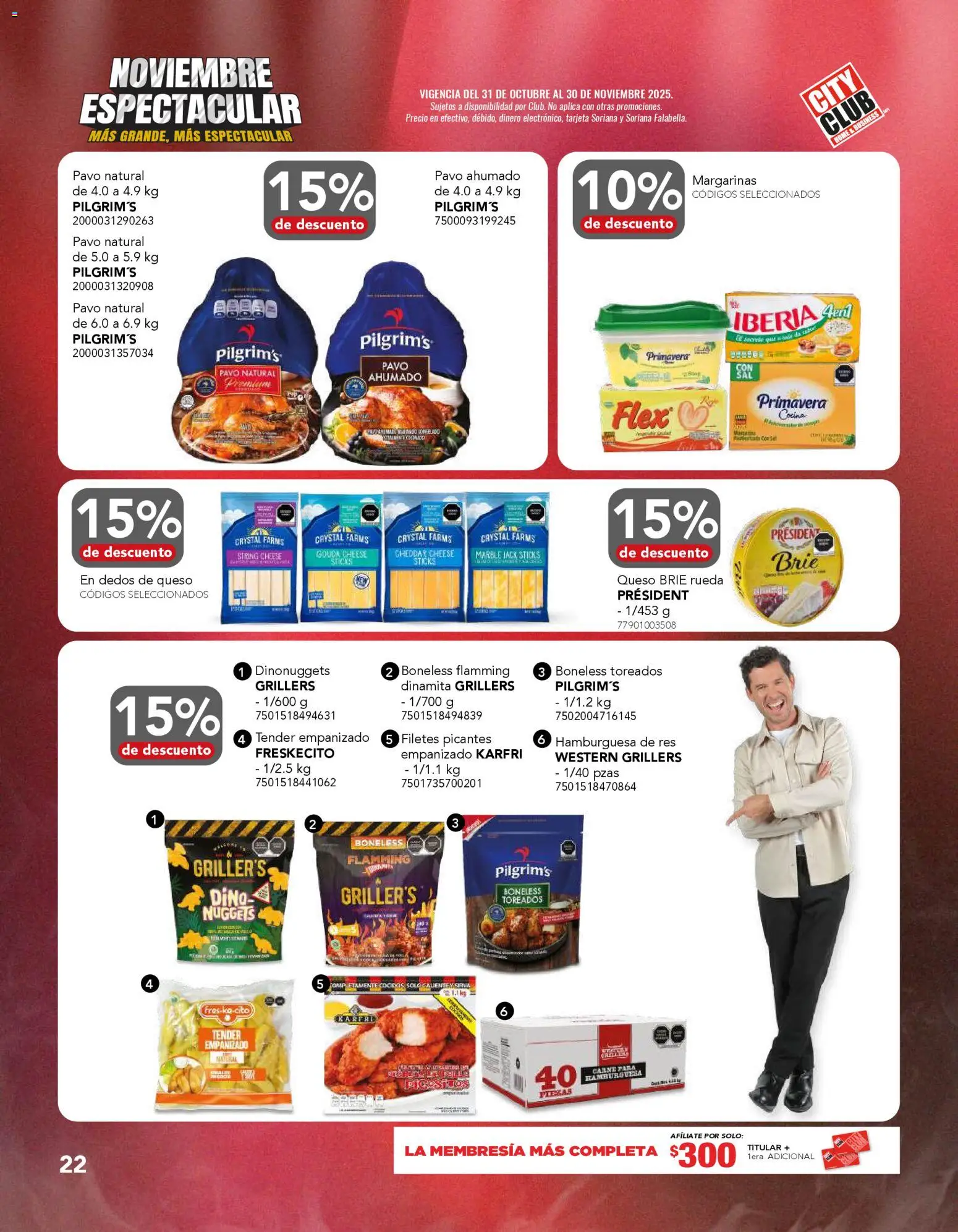 Nuevas ofertas de City Club válidas en toda la República Mexicana desde el 31.10.2025. ¡Encuentra las mejores ofertas en City Club Buen Fin! | Página: 22 | Productos: Queso, Res, Cocina