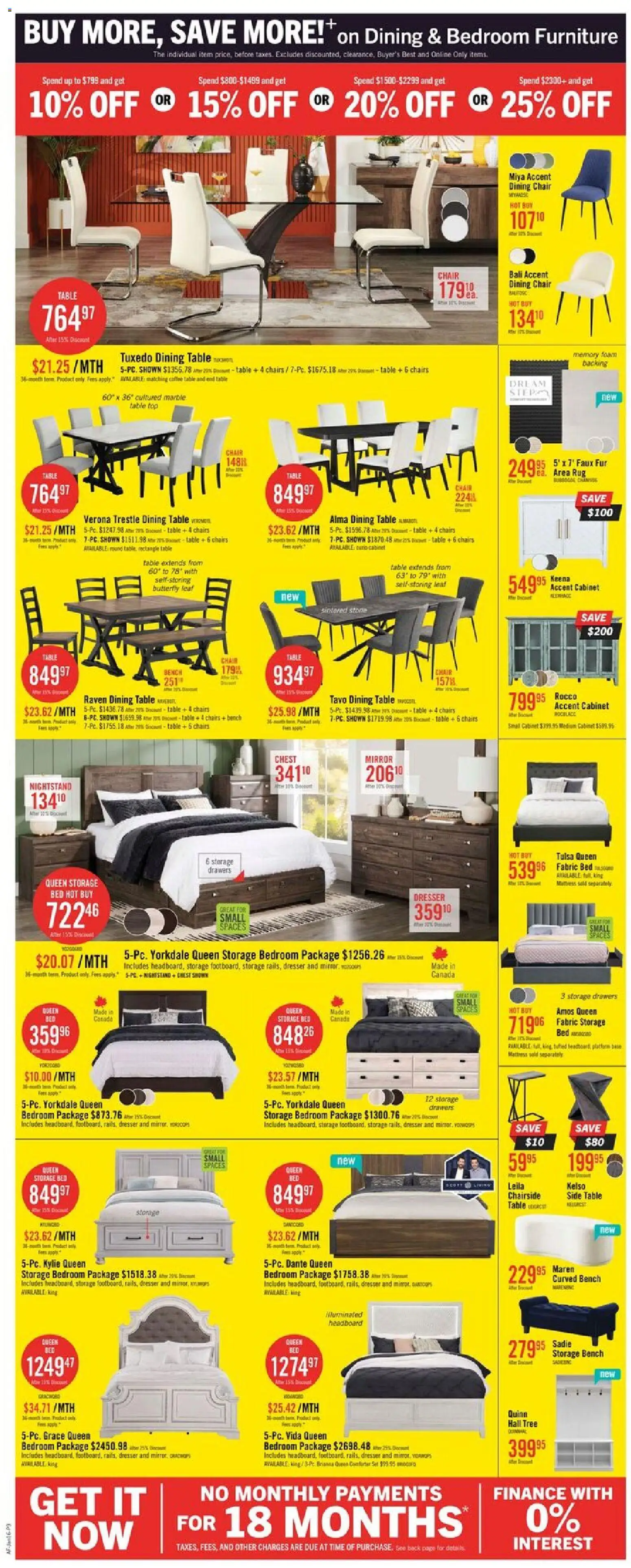 The Brick flyer valid from 13.01.2026 | Page: 10 | Products: Coffee table, Table, Chair, Cabinet