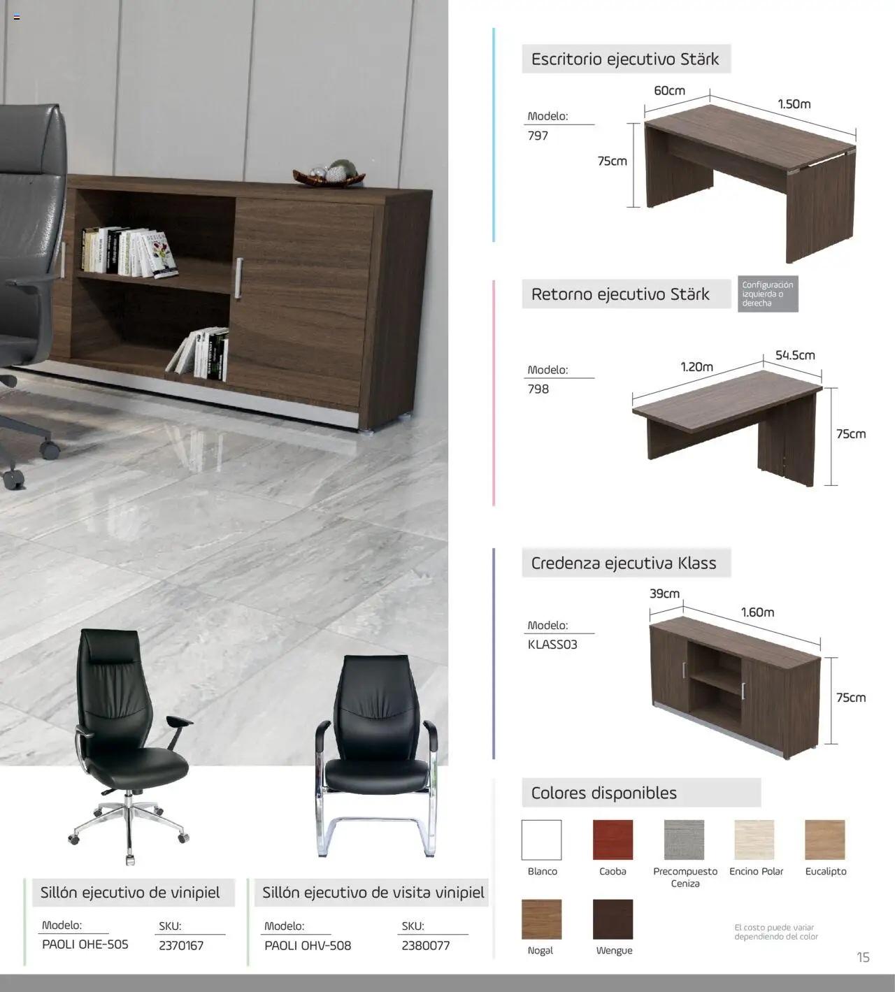 Nuevas ofertas de Ofix válidas en toda la República Mexicana desde el 17.08.2025. ¡Encuentra las mejores ofertas en Ofix - Catálogo Espacios! | Página: 15 | Productos: Sillón, Escritorio