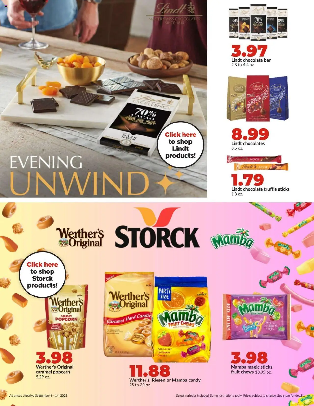 HyVee Weekly Ad - valid from 08.09.2025 | Page: 20 | Products: Chocolate, Cream, Raspberry