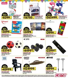 Vista previa Coto - Ofertas válido desde el 20.10.2025 | Página: 21 | Productos: Sillón, Pelota, Cuaderno, Sombrilla