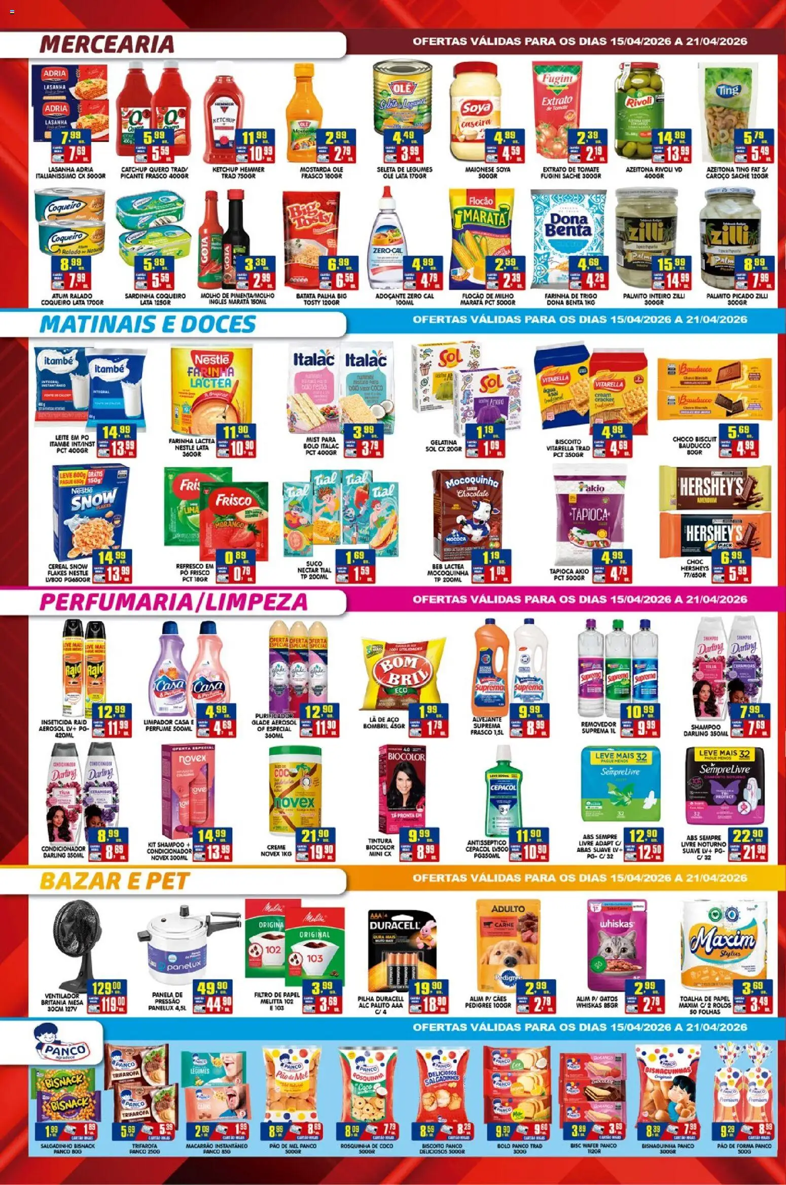 Higa's Supermercado Folheto - válido de 15.04.2026 | Página: 2 | Produtos: Banco, Pão de forma, Batata, Maionese