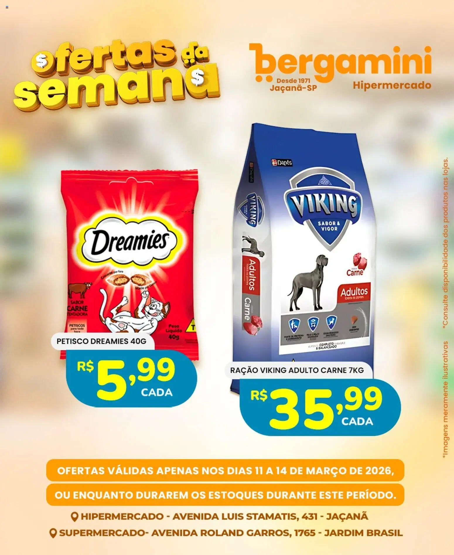 Supermercado Bergamini Folheto - válido de 11.03.2026 | Página: 19 | Produtos: Carne