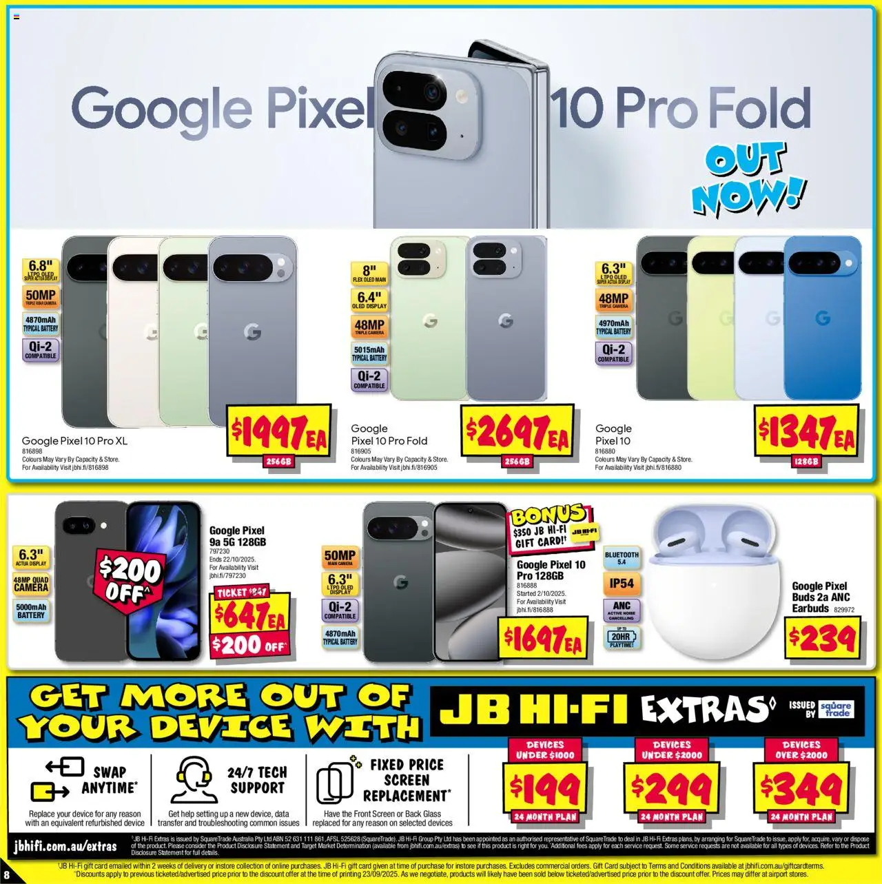 JB Hi-Fi catalogue - valid from 09.10.2025 | Page: 8 | Products: Battery, Device, Camera, Screen