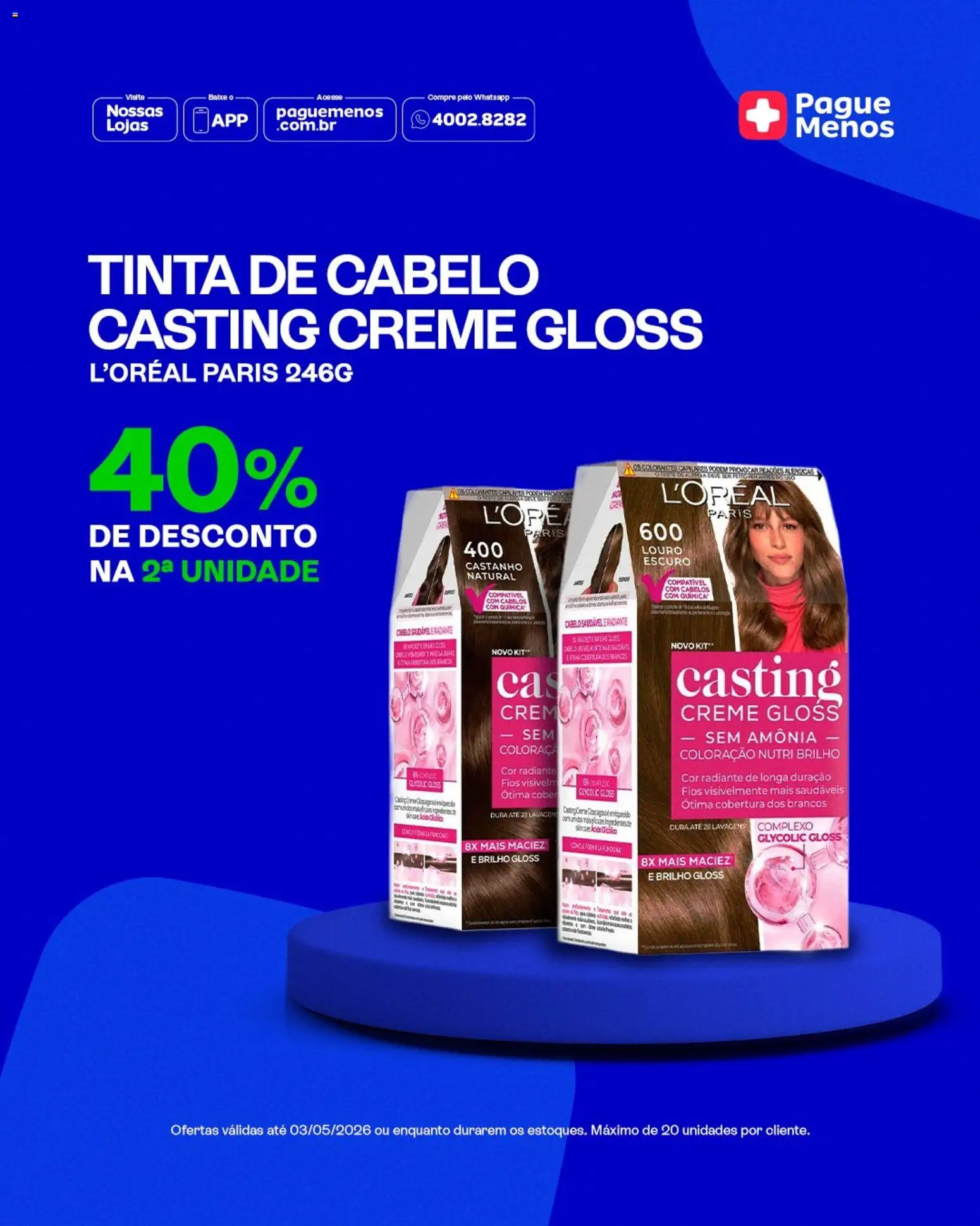 Pague Menos Folheto - válido de 27.04.2026 | Página: 6 | Produtos: Tinta de cabelo, Creme, Tinta