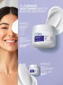 Vista previa de CREMA FACIAL NOCTURNA, Nocturna con complejo de ceramidas Crema facial 5 en 1 400 g. Recupera, Hidrata, Suaviza, Protege, Nutre., nuevo folleto de la tienda, válido en México a partir del 07.11.2025 | Página: 163 | Productos: Crema