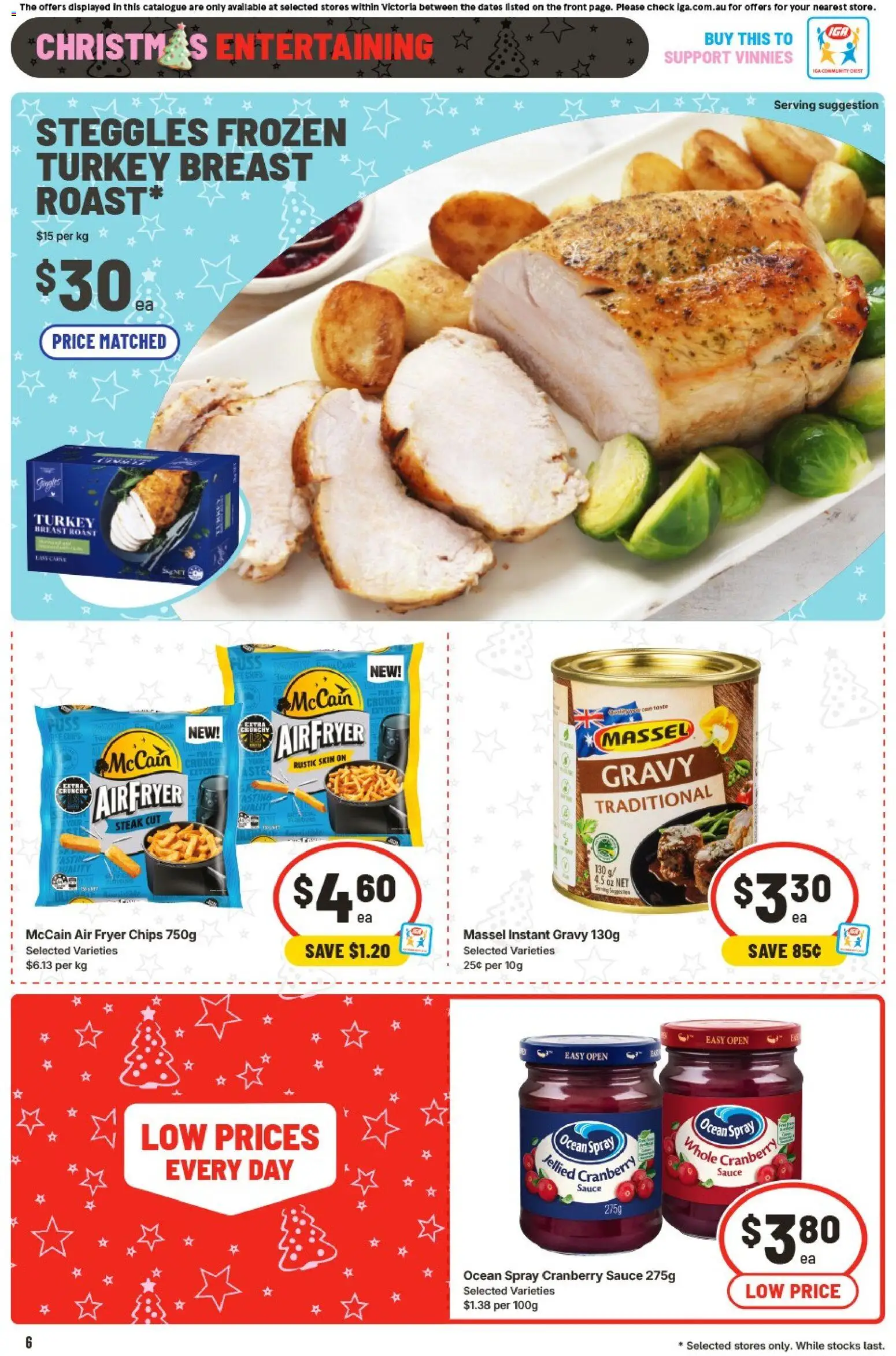 IGA catalogue - valid from 10.12.2025 | Page: 9 | Products: Chips, Steak, Turkey, Clips