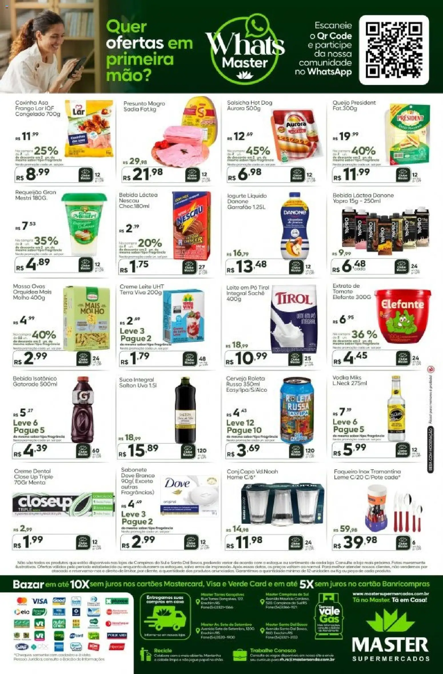 Master Folheto - válido de 14.11.2025 | Página: 2 | Produtos: Presunto, Suco, Massa, Dove