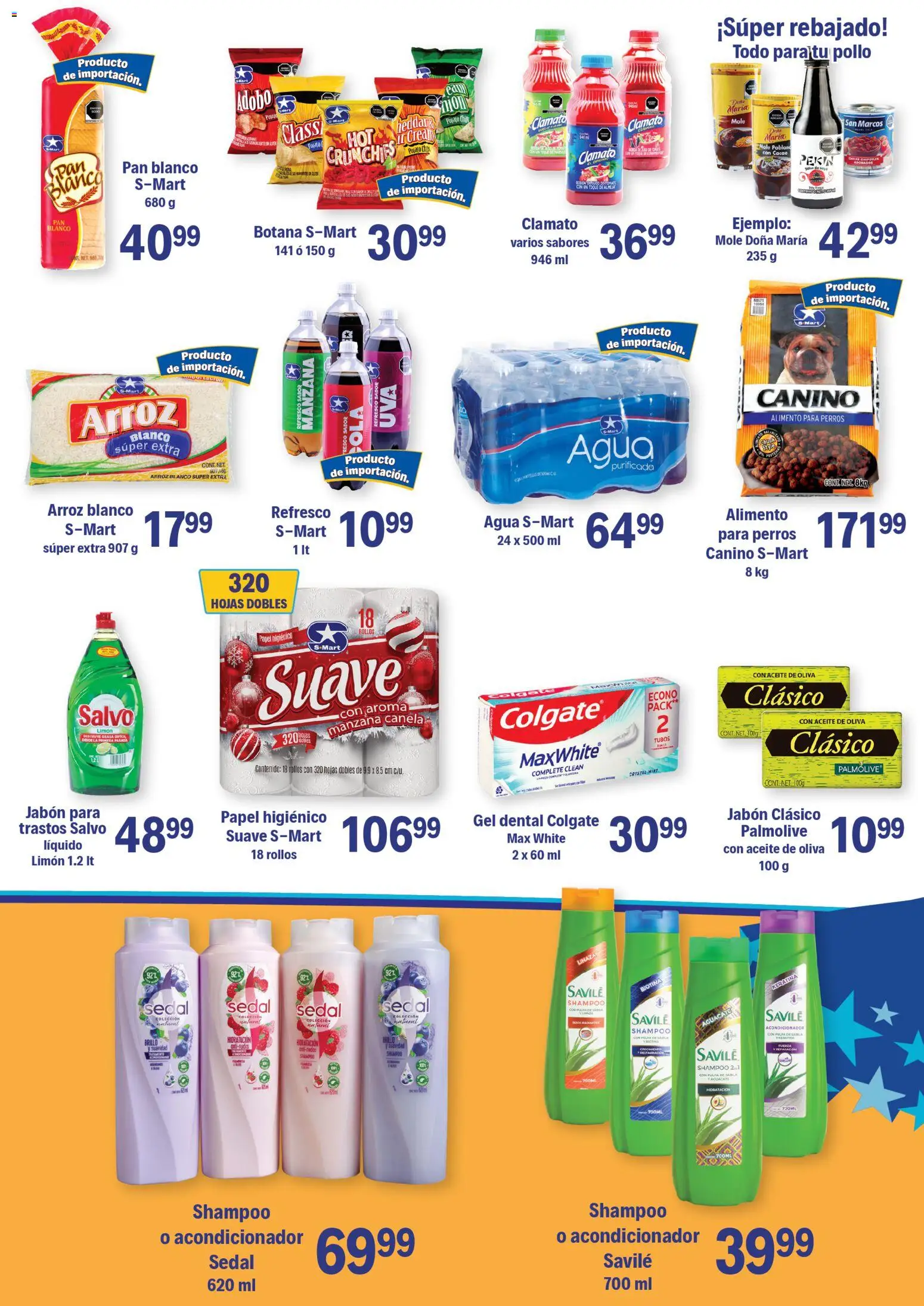 Nuevas ofertas de S-Mart válidas en toda la República Mexicana desde el 24.10.2025. ¡Encuentra las mejores ofertas en S-Mart folleto Chihuahua! | Página: 5 | Productos: Aceite de oliva, Manzana, Aguacate, Pan