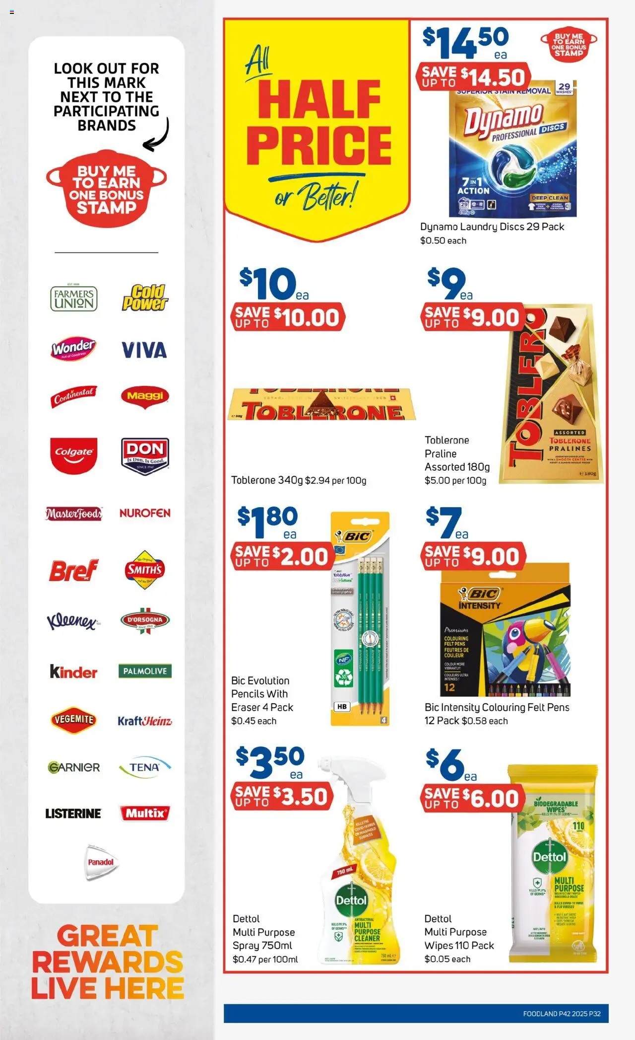 Foodland catalogue - valid from 15.10.2025 | Page: 32 | Products: Cleaner, Honey, Vegemite, Laundry