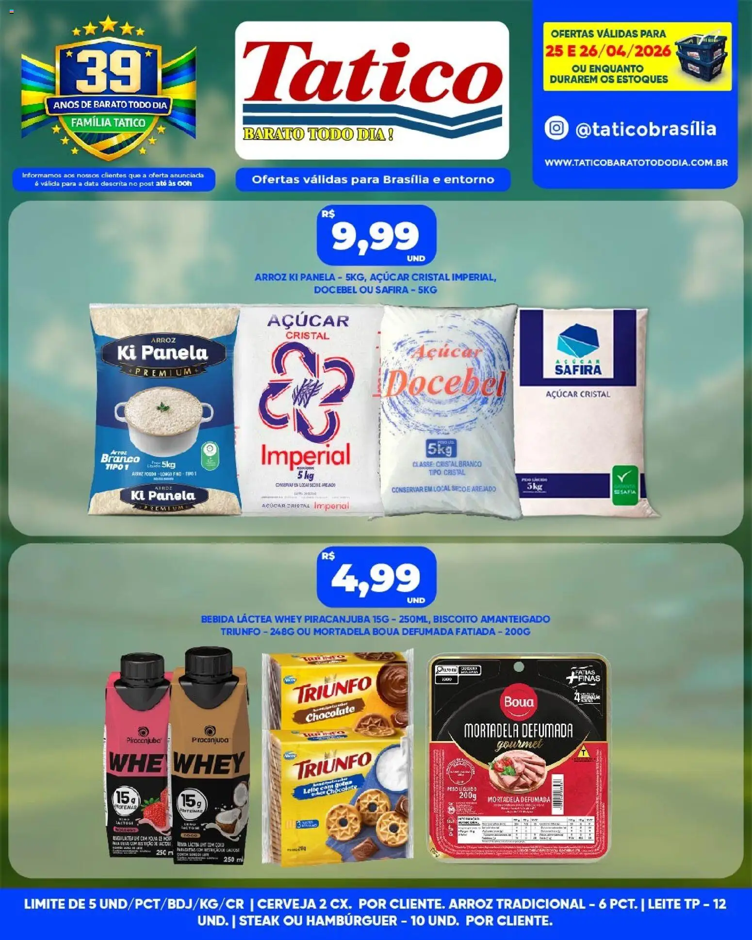 Tatico Folheto - válido de 25.04.2026 | Página: 7 | Produtos: Biscoito, Panela, Mortadela, Cerveja