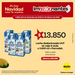 Éxito - Catálogo -  Vista previa de la revista de la tienda Éxito valido desde el 01.12.2025 | Página: 3 | Productos: Zuecos, Caja, Leche