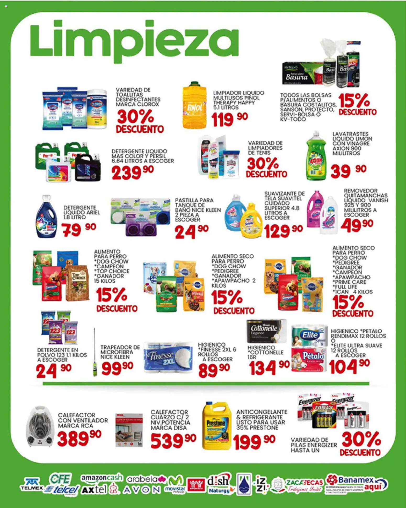 Nuevas ofertas de Alsuper válidas en toda la República Mexicana desde el 09.01.2026. ¡Encuentra las mejores ofertas en Alsuper folleto Zacatecas! | Página: 5 | Productos: Detergente, Tenis, Tablet, Baño
