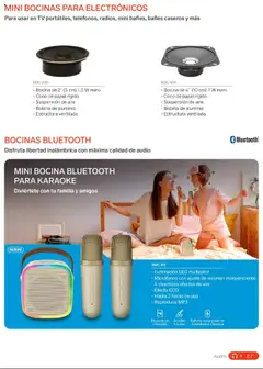 Vista previa de Steren catálogo, nuevo folleto de la tienda, válido en México a partir del 01.01.2025 | Página: 45 | Productos: Audio, Mp3, Bocina, Batería
