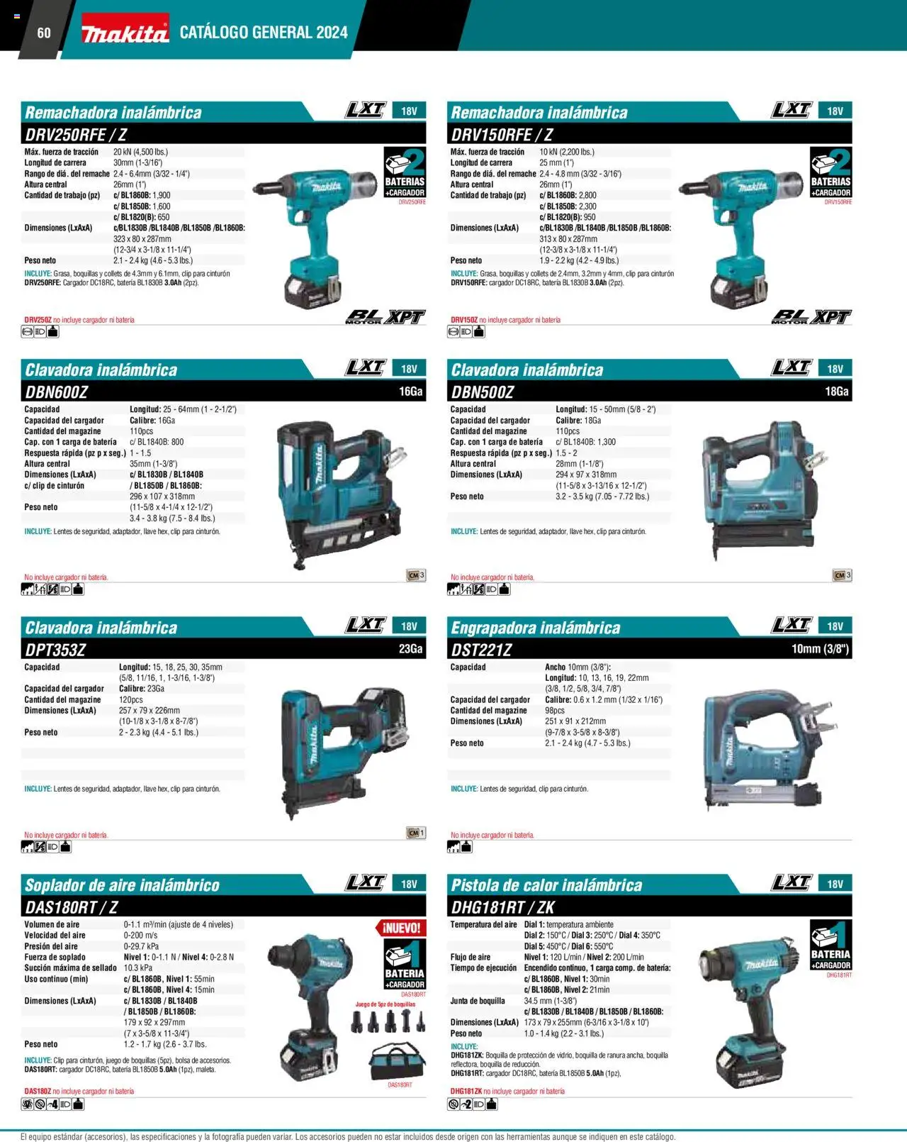 Nuevas ofertas de Makita válidas en toda la República Mexicana desde el 17.04.2024. ¡Encuentra las mejores ofertas en Makita catálogo ! | Página: 60 | Productos: Bolsa, Cargador, Batería, Llave