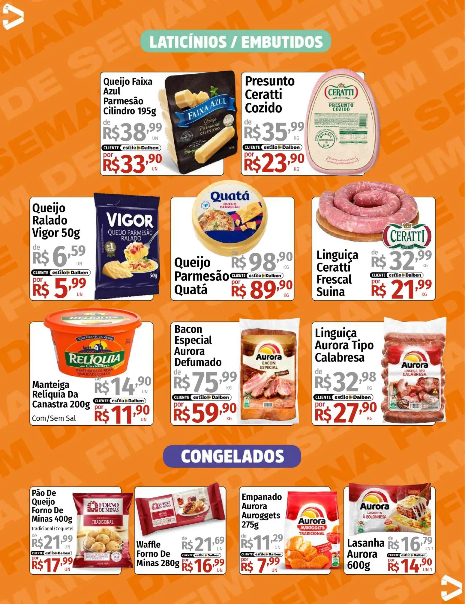 Supermercado Dalben Folheto - válido de 06.03.2026 | Página: 10 | Produtos: Parmesão, Lasanha, Queijo parmesão, Pão de queijo