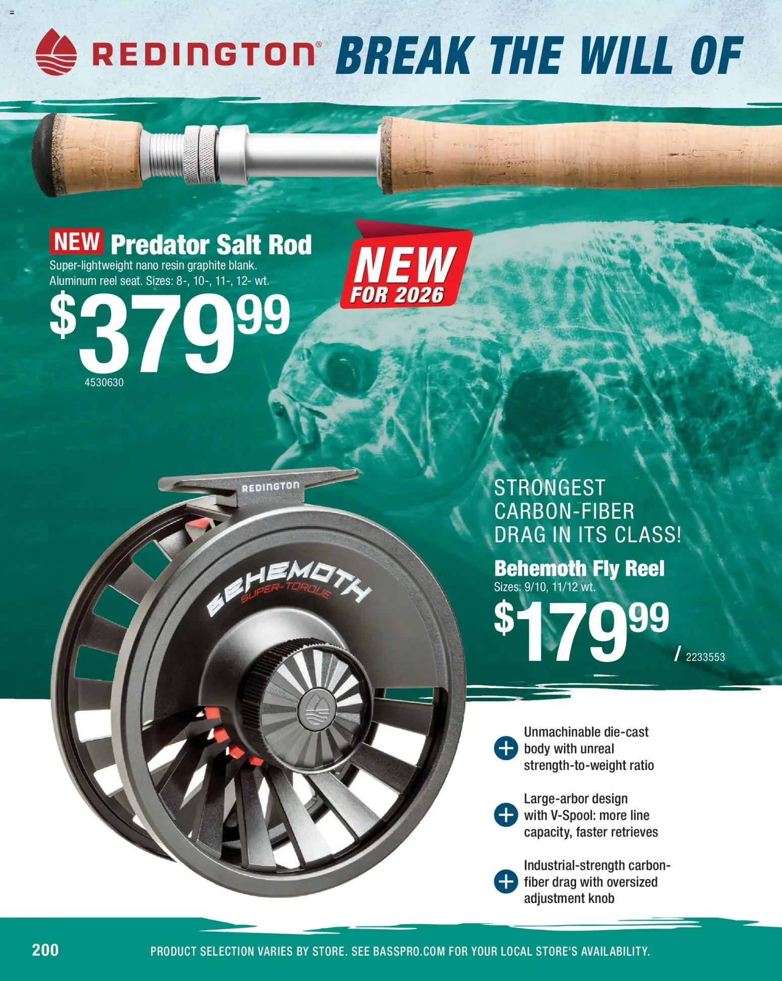 Cabela's Saltwater Specialist 26 - valid from 15.12.2025 | Page: 200 | Products: Salt, Rod