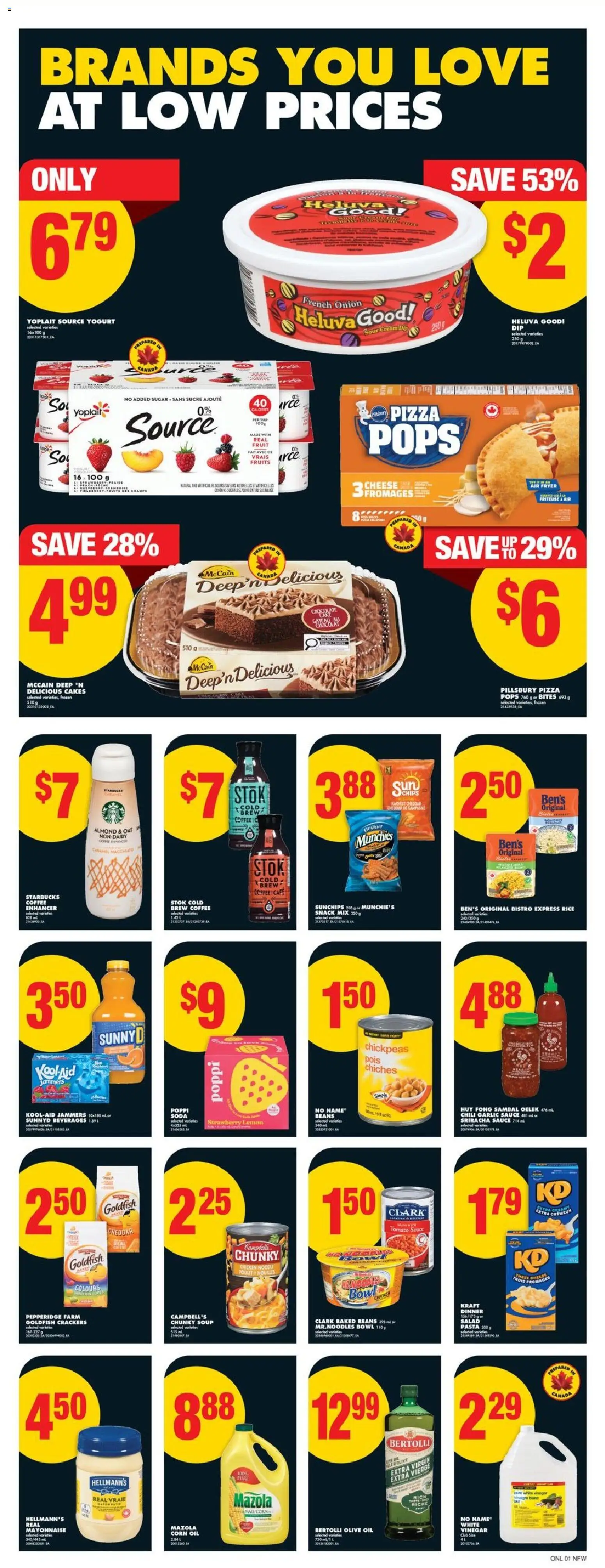 No Frills flyer valid from 08.01.2026 | Page: 5 | Products: Rice, Yogurt, Chocolate, Pizza
