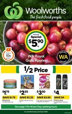 Preview of Woolworths catalogue WA - valid from 22.04.2026