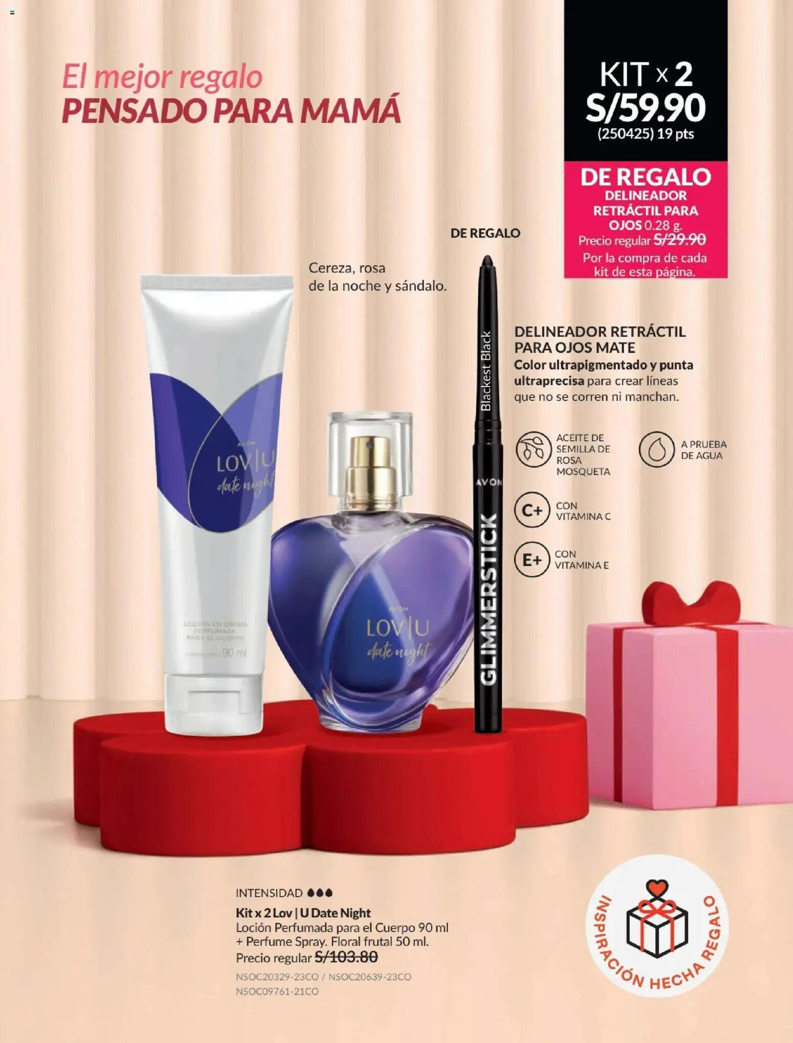 Catálogo Avon válido desde 21.04.2026 | Página: 19 | Productos: Delineador, Aceite, Perfume