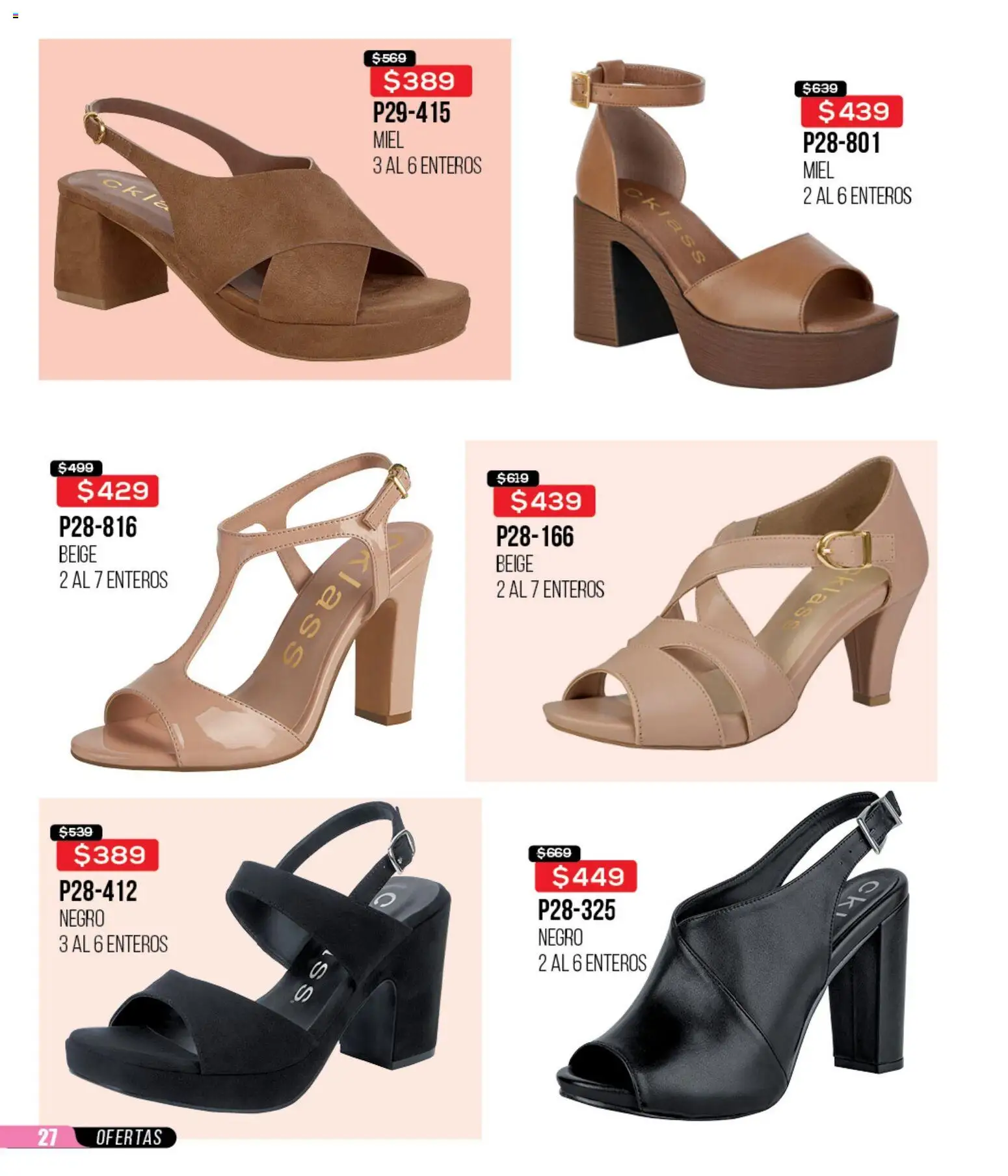 Nuevas ofertas de Cklass válidas en toda la República Mexicana desde el 12.01.2026. ¡Encuentra las mejores ofertas en Cklass catálogo Mega Ofertas Calzado! | Página: 28