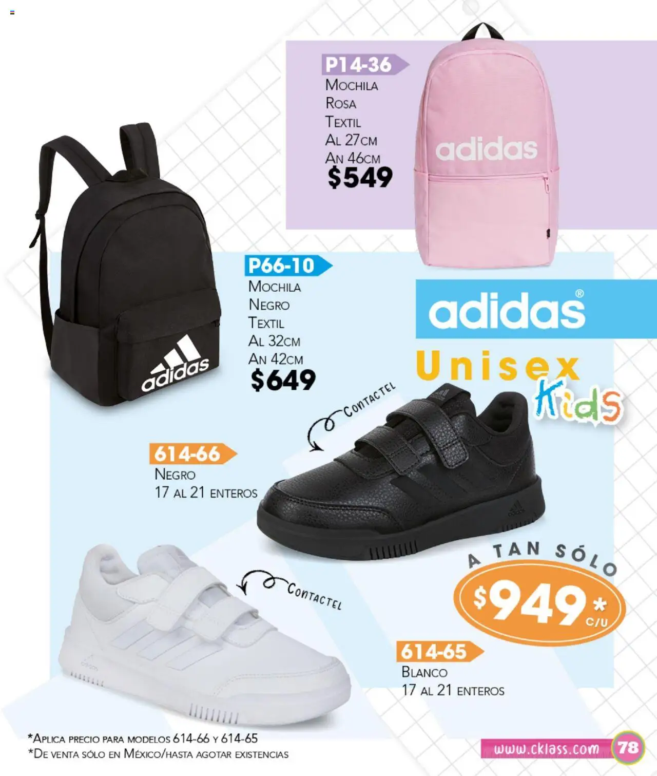 Nuevas ofertas de Cklass válidas en toda la República Mexicana desde el 14.07.2025. ¡Encuentra las mejores ofertas en Cklass catálogo Escolar! | Página: 79 | Productos: Mochila