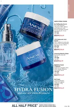 Preview of Gel Cream, Lasting hydration. Helps skin appear smoother. 50 g from shop Avon valid from 18.12.2025 | Page: 71