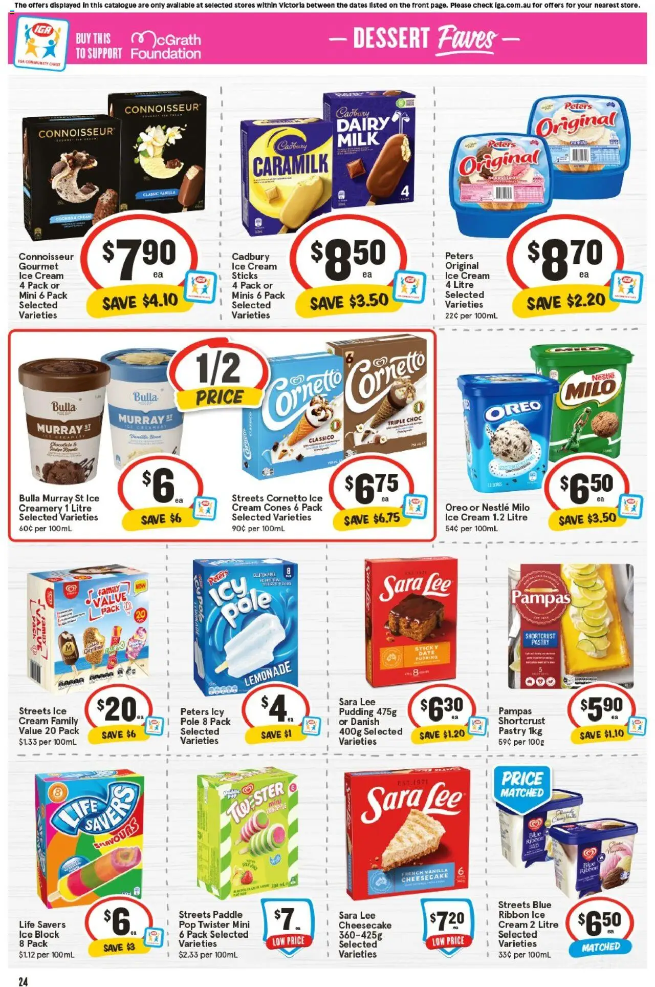 IGA catalogue - valid from 24.09.2025 | Page: 27 | Products: Milk, Chocolate, Cream, Pastry