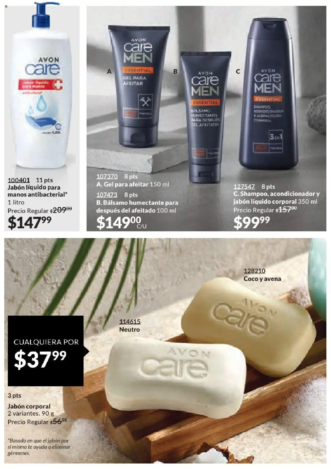 Nuevas ofertas de AVON válidas en toda la República Mexicana desde el 17.03.2025. ¡Encuentra las mejores ofertas en AVON campaña 7 2025! | Página: 209 | Productos: Avena, Jabón líquido, Bálsamo, Jabón