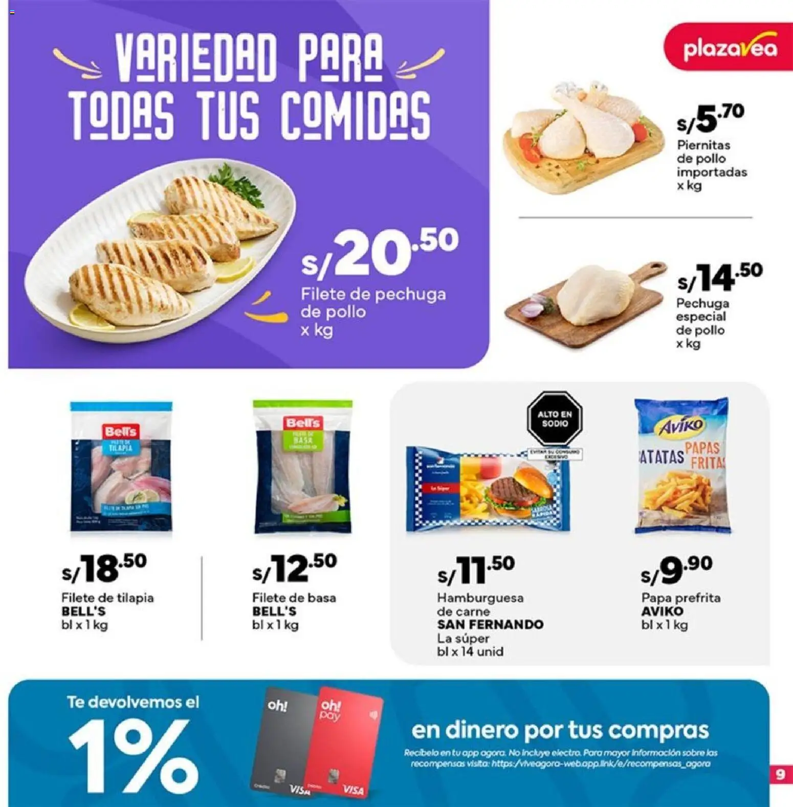 Catálogo Plaza Vea válido desde 12.11.2025 | Página: 9 | Productos: Té, Papas