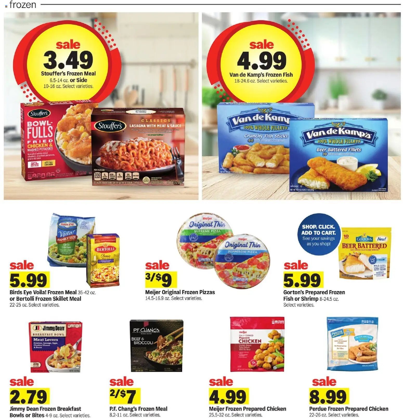 Meijer Weekly Ad - MI - valid from 18.03.2026 | Page: 8 | Products: Broccoli, Pizza, Potatoes, Sauce