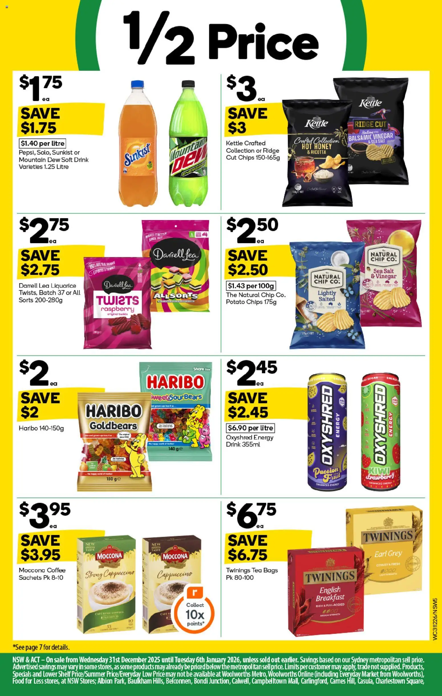 Woolworths catalogue - valid from 31.12.2025 | Page: 5 | Products: Energy drink, Coffee, Vinegar, Raspberry