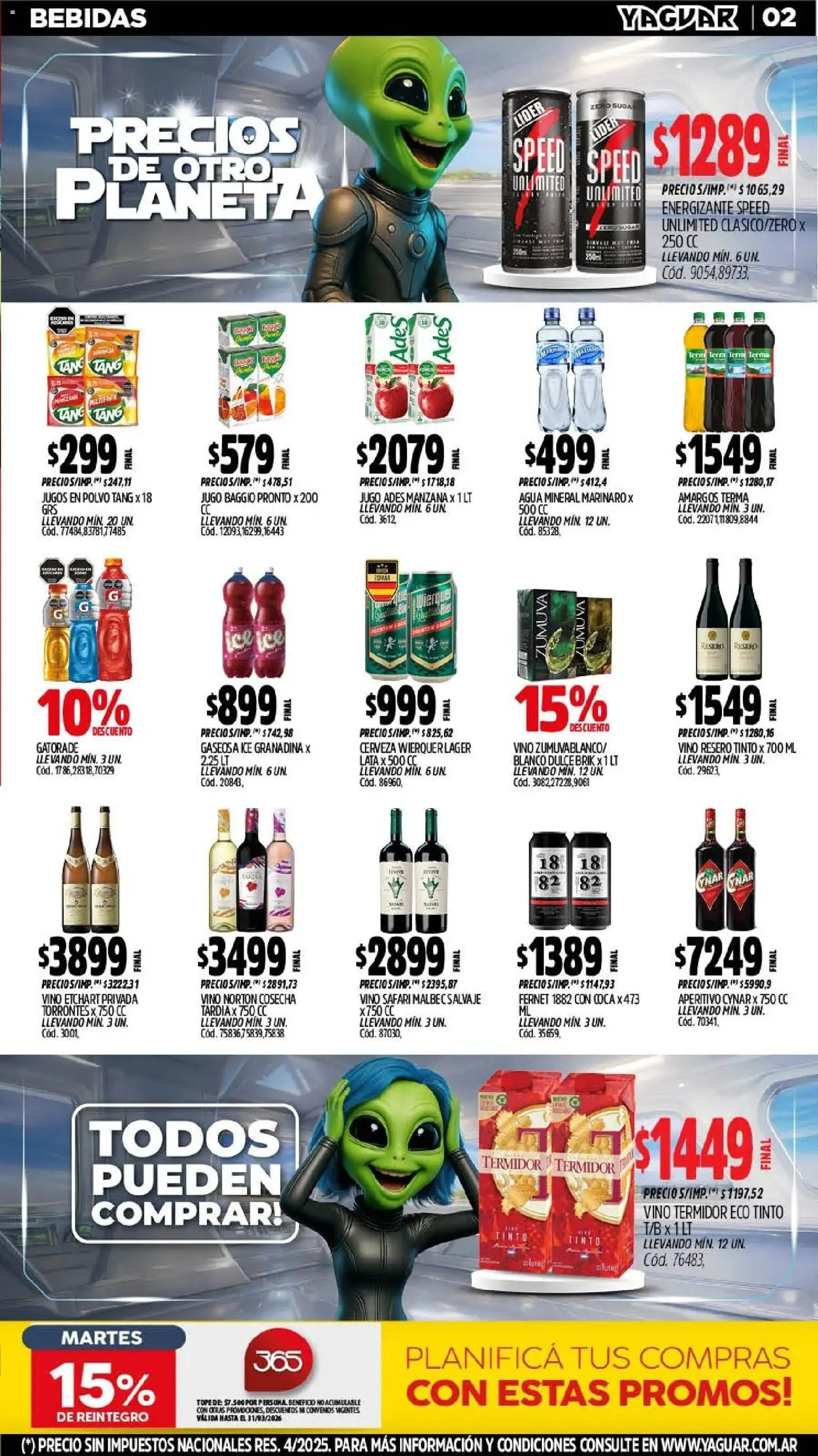 Yaguar - Oferta Semanal Salta │ válido desde el 09.03.2026 | Página: 2 | Productos: Polvo, Gaseosa, Manzana, Jugo
