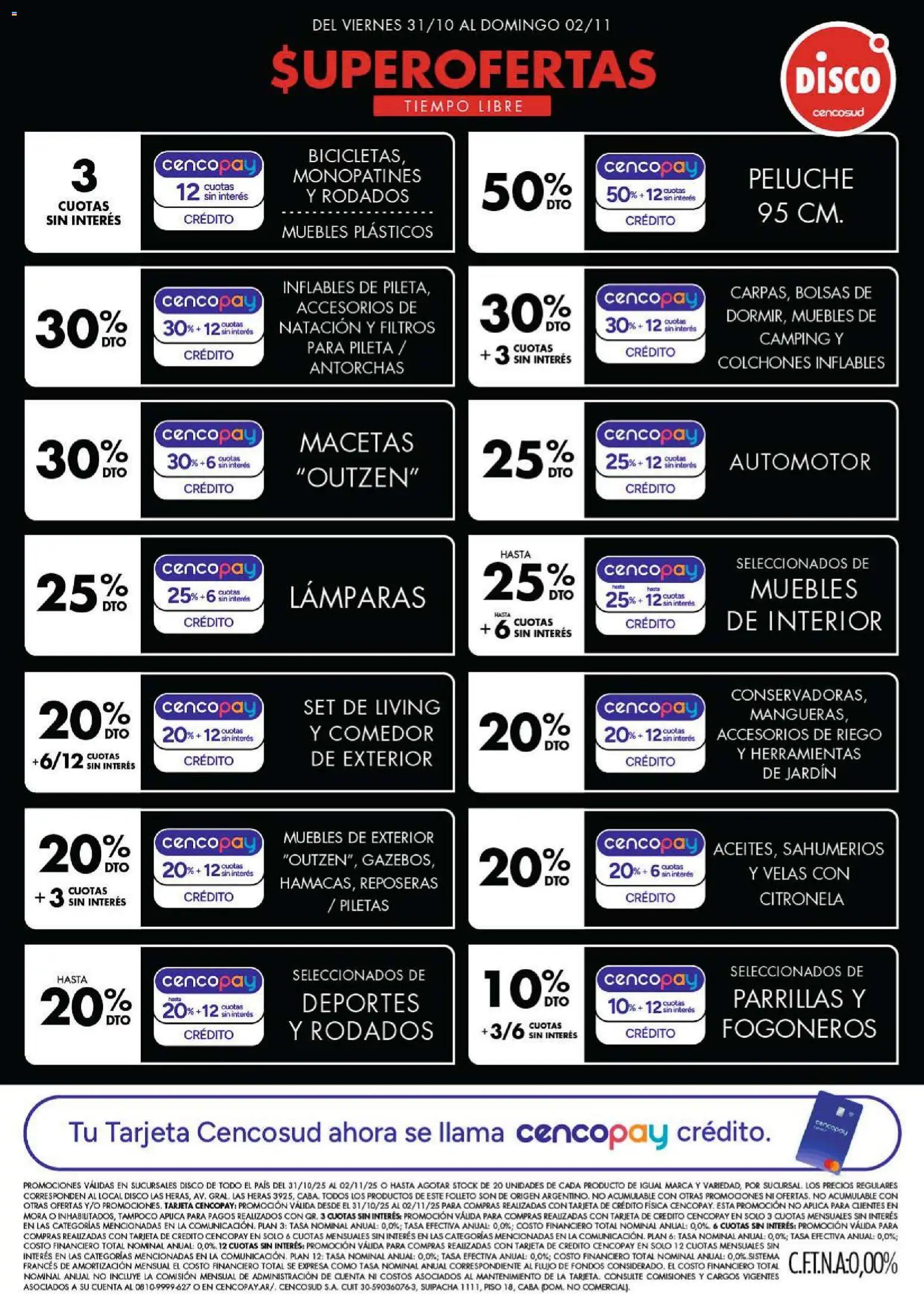 Disco - Ofertas | Electro, T. Libre y más │ válido desde el 31.10.2025 | Página: 4 | Productos: Disco, Citronela, Pileta