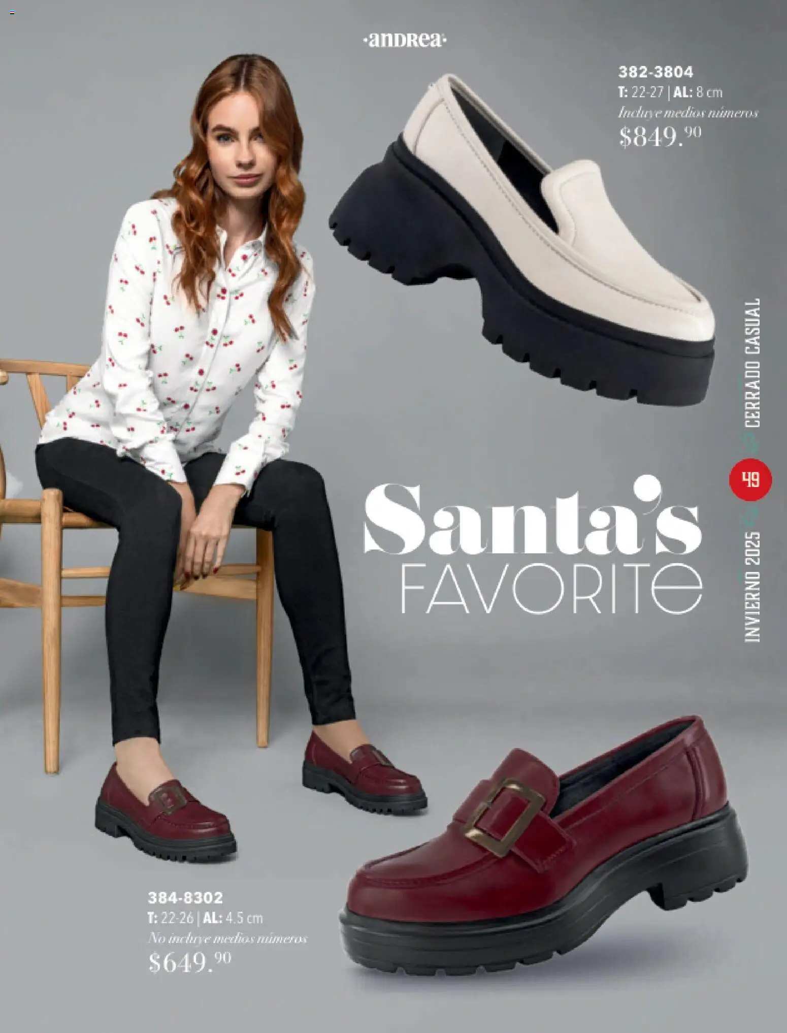 Nuevas ofertas de Andrea válidas en toda la República Mexicana desde el 26.11.2025. ¡Encuentra las mejores ofertas en Andrea catálogo Invierno! | Página: 49