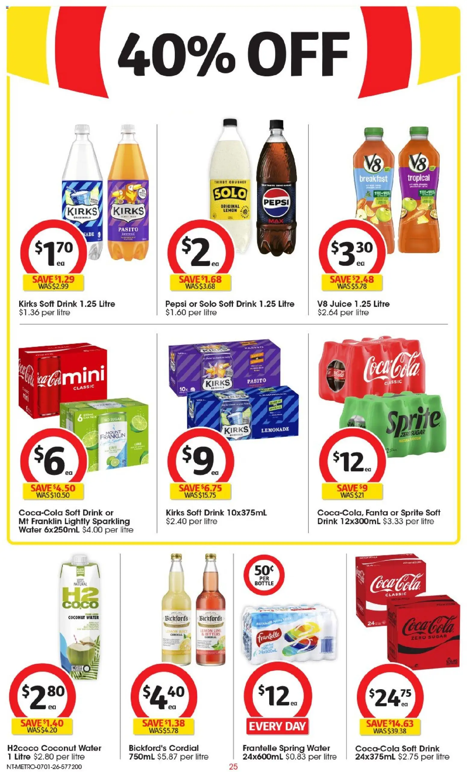 Coles catalogue - valid from 07.01.2026 | Page: 26 | Products: Pepsi, Sugar, Lemon, Lime
