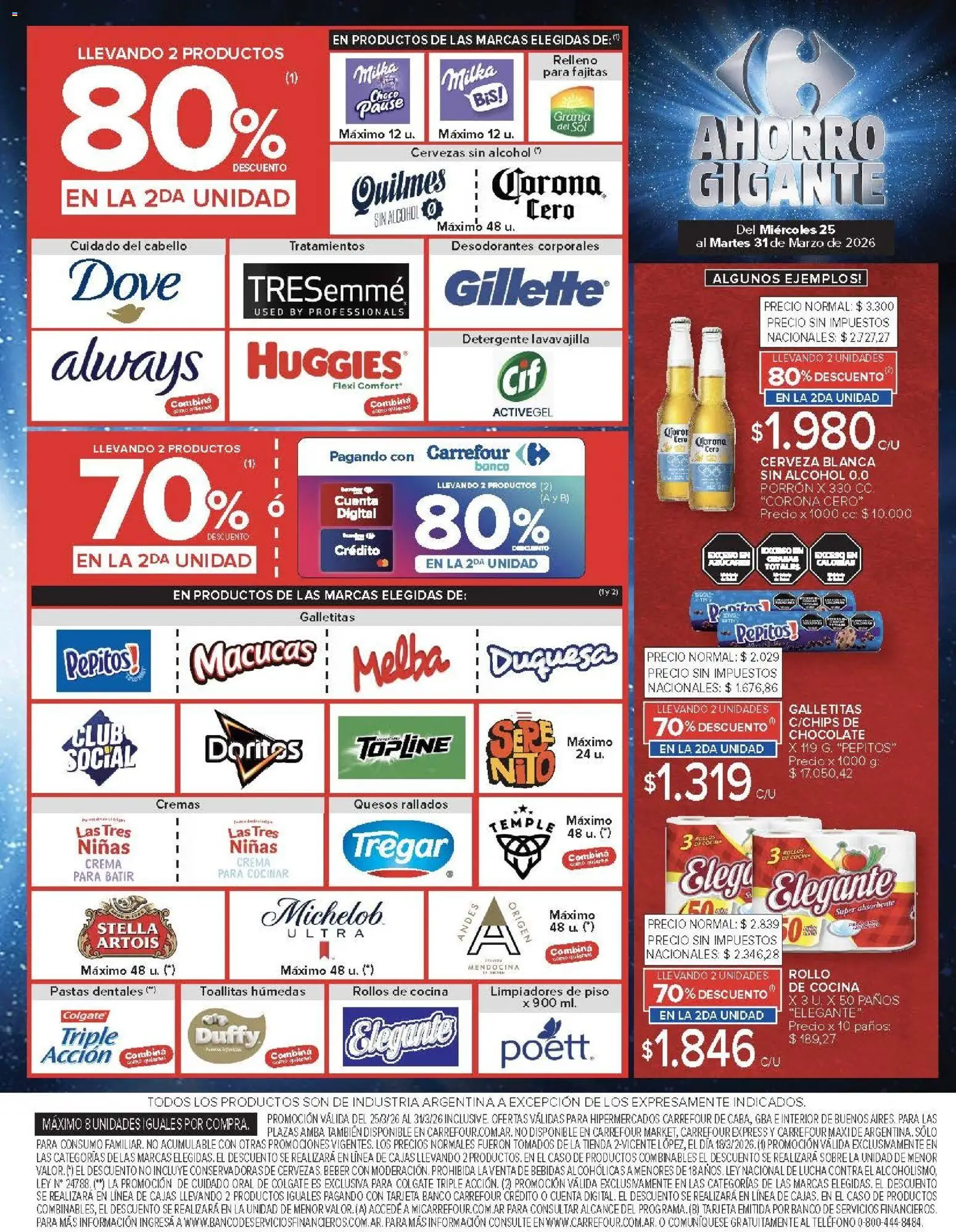 Carrefour ofertas │ válido desde el 25.03.2026 | Página: 6 | Productos: Caso, Cocina, Banco, Cerveza