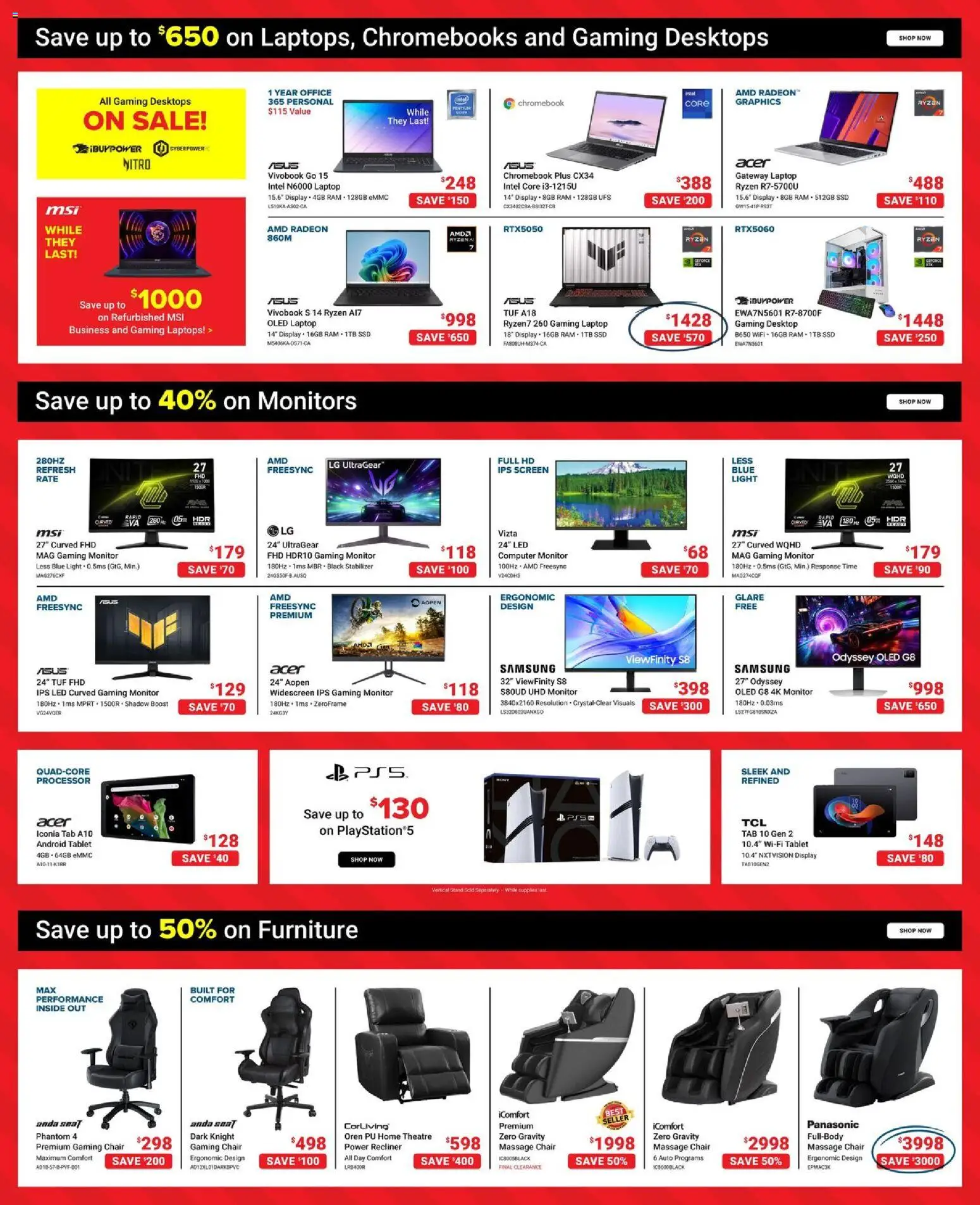 Visions flyer valid from 24.12.2025 | Page: 13 | Products: Tablet, Monitor, Computer, Chair