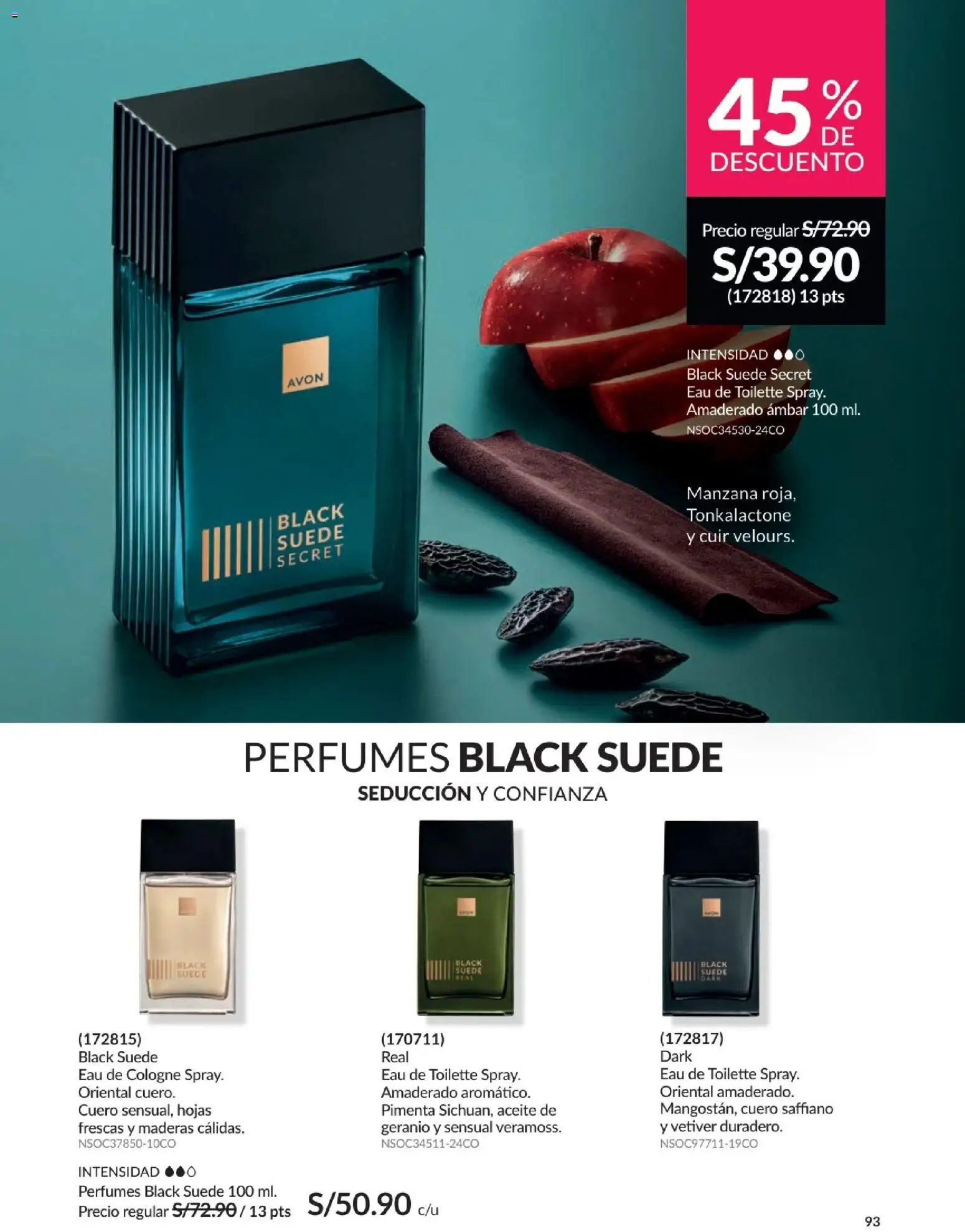 Catálogo Avon válido desde 21.04.2026 | Página: 99 | Productos: Aceite, EAU de Toilette