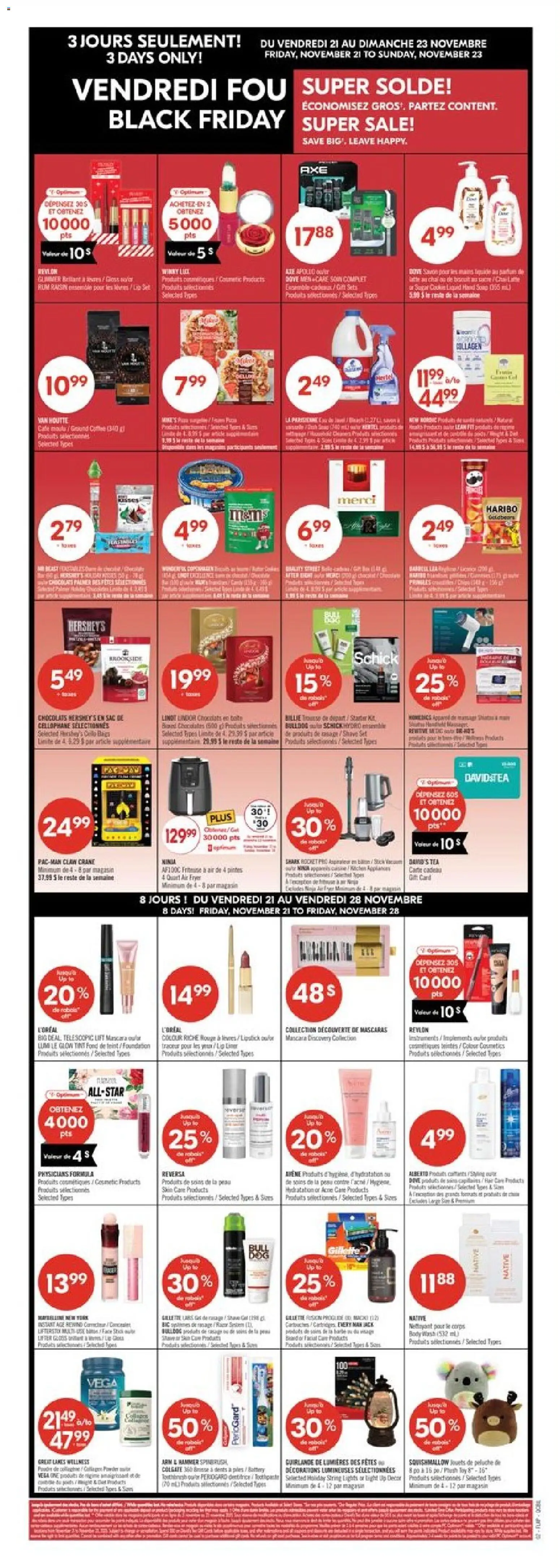 Pharmaprix flyer valid from 21.11.2025 | Page: 3 | Products: Tea, Concealer, Body wash, Coffee