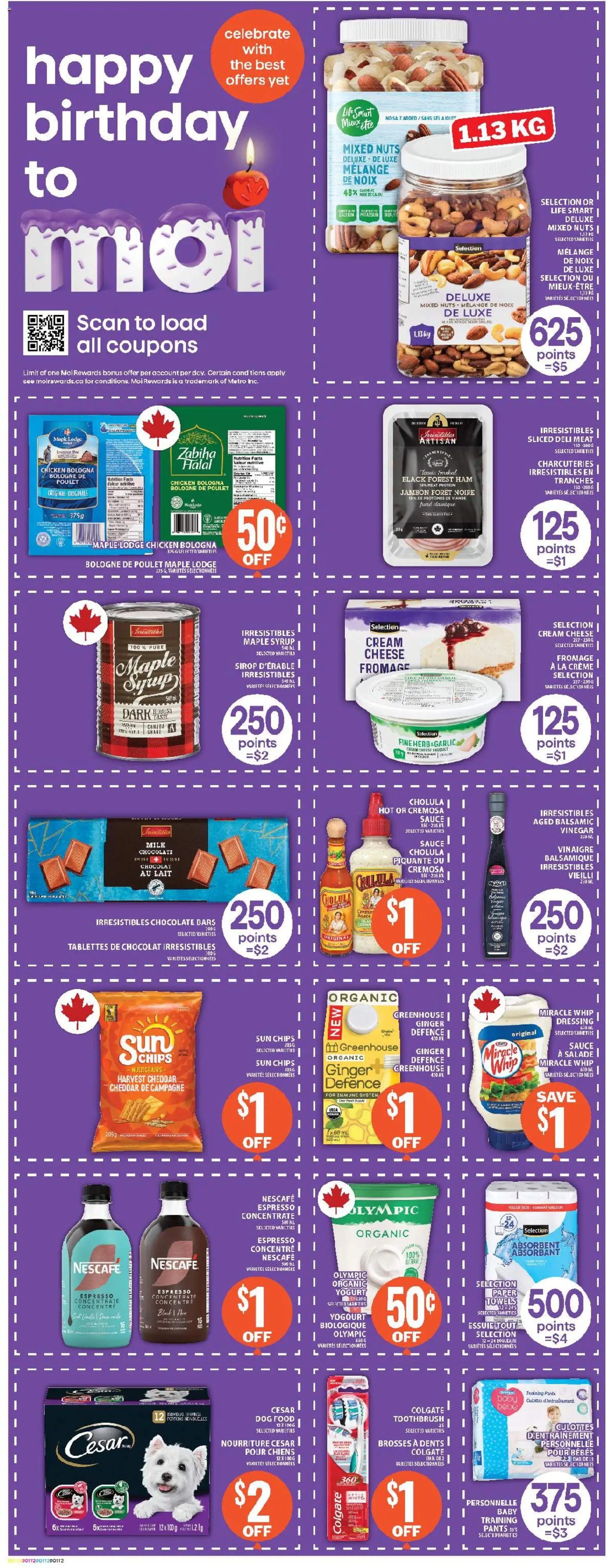 Food Basics flyer valid from 30.10.2025 | Page: 4 | Products: Chips, Nuts, Milk, Chocolate