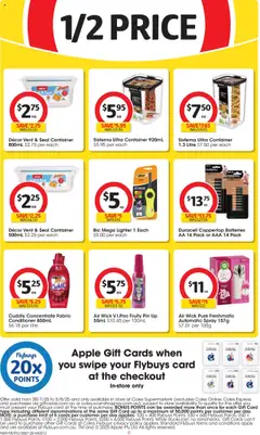 Coles catalogue - valid from 30.07.2025 | Page: 9 | Products: Decor, Conditioner, Batteries