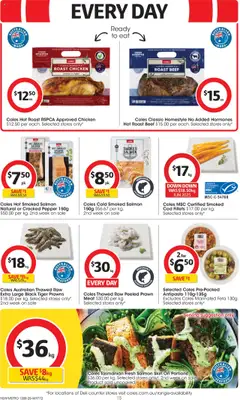 Coles catalogue - valid from 13.08.2025 | Page: 15 | Products: Chicken, Beef, Sustainable, Seafood