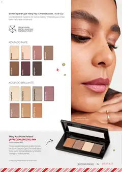 Vista previa de Sombra para Ojos Mary Kay Chromafusion®, Combina entre nuestros 14 tonos mates y brillantes para crear looks naturales o intensos., nuevo folleto de la tienda, válido en México a partir del 01.11.2025 | Página: 54