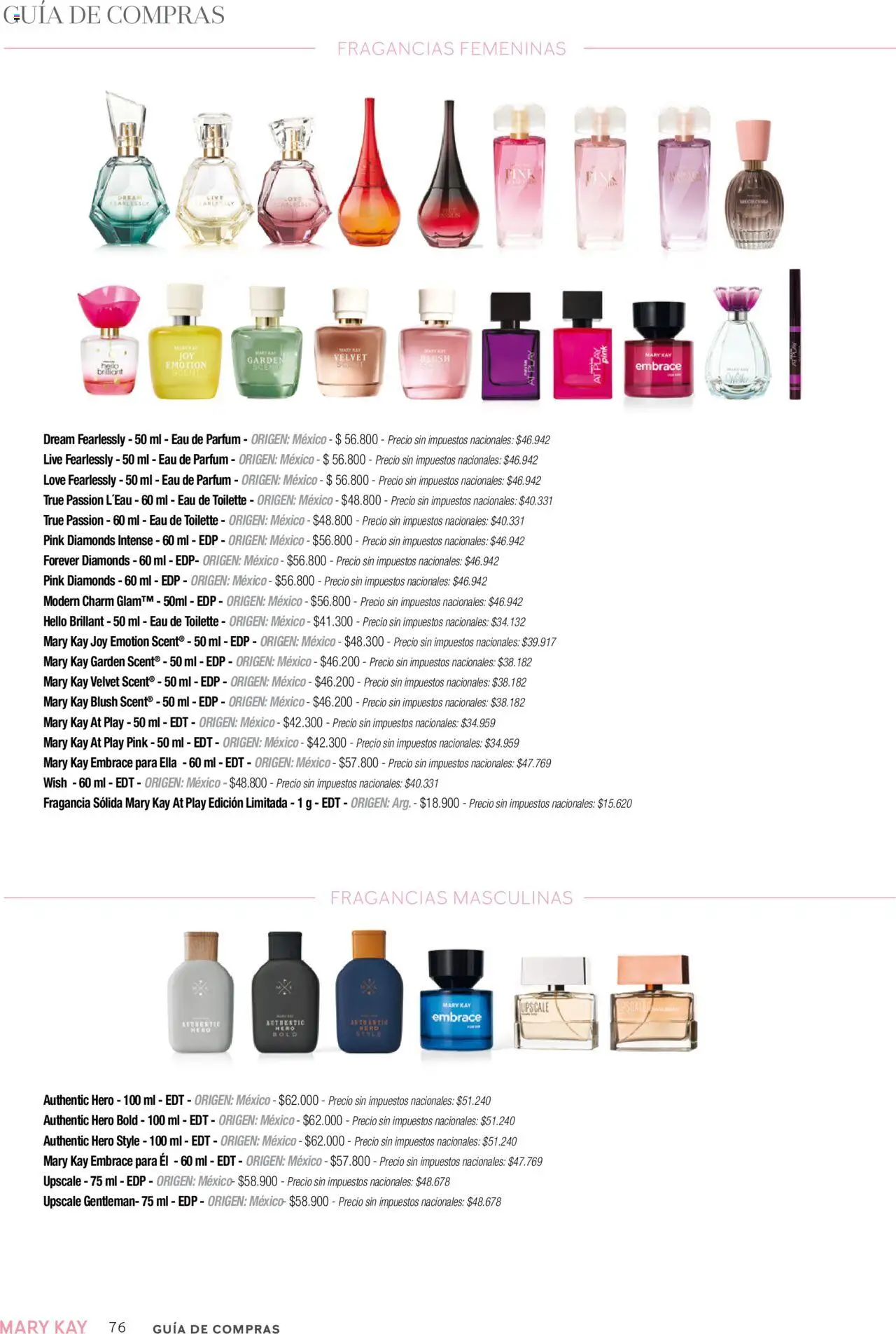 Mary Kay catálogo Invierno │ válido desde el 01.07.2025 | Página: 76 | Productos: Fragancia, Eau de toilette