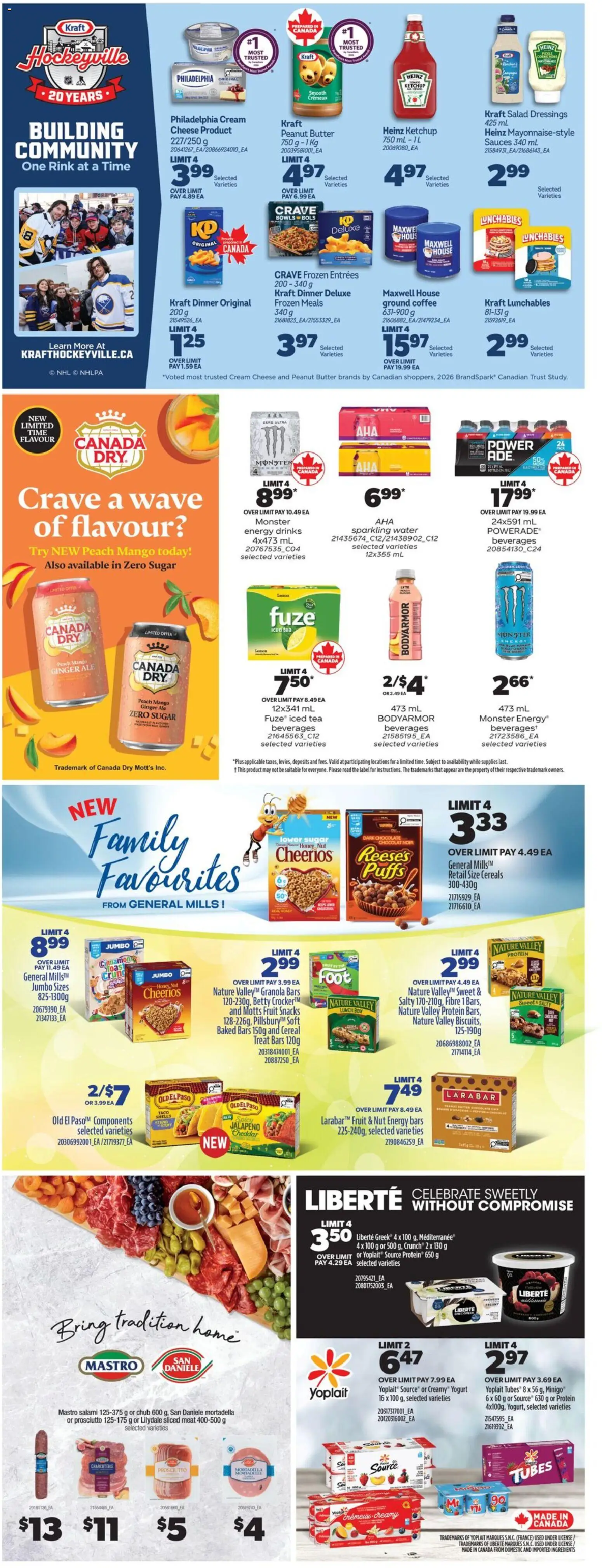 Real Canadian Superstore flyer valid from 19.02.2026 | Page: 38 | Products: Salad, Cheese, Coffee, Salami